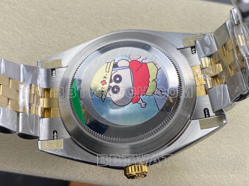 Rolex collectible watch ARF Factory log 41mmsilver dial3235 gold steel bracelet caseback live photo
