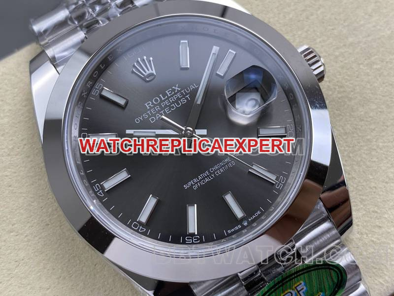 Rolex1:1replica watch ARF Factory log 41mm aperture gray plate 3235 steel bracelet front live photo