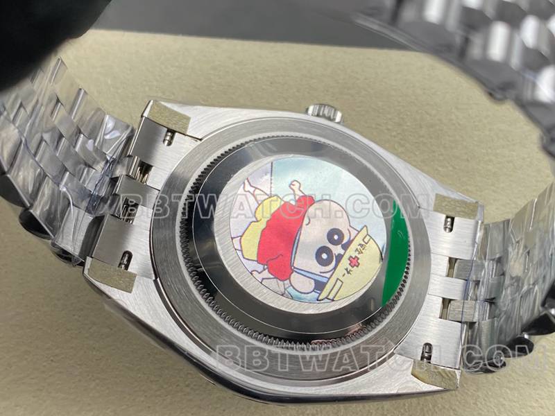 Rolex1:1replica watch ARF Factory log 41mm aperture gray plate 3235 steel bracelet caseback live photo