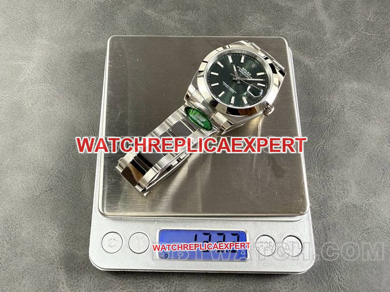 Rolex collectible watch ARF Factory log 41mm aperture green dial3235 steel bracelet model weight live photos