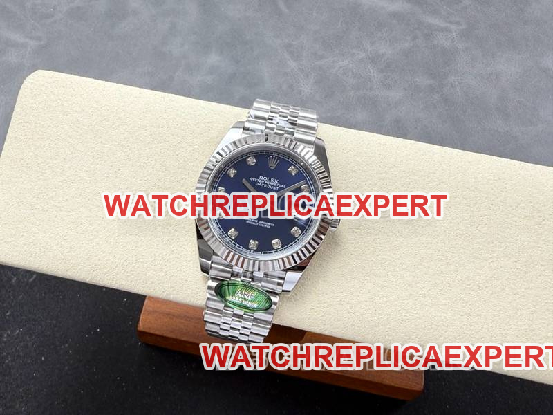 Rolex collectible watch ARF Factory log 41mm blue dial3235 steel bracelet front live photo