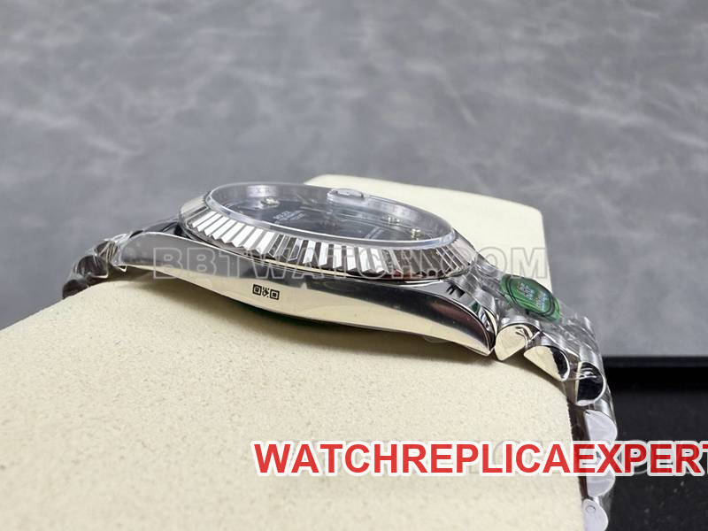 Rolex collectible watch ARF Factory log 41mm blue dial3235 steel bracelet model side live photo