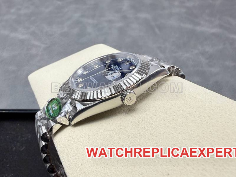 Rolex collectible watch ARF Factory log 41mm blue dial3235 steel bracelet model side live photo