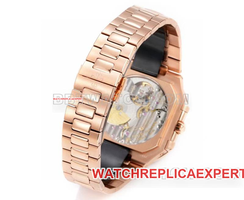 Patek Philippe watch 3k factory 45mm brown green dial240psmovementrose goldsteel bracelet model 5822braceletlive photos