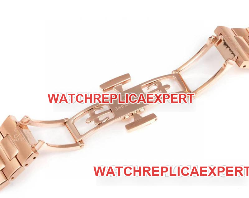 Patek Philippe watch 3k factory 45mm brown green dial240psmovementrose goldsteel bracelet model 5822clasplive photos