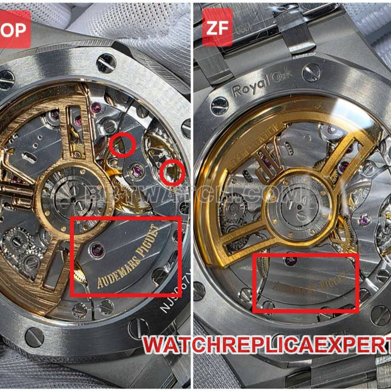 TOP and ZF factory Patek Philippe top collectible watches blue plate 15510 compare authentic difference