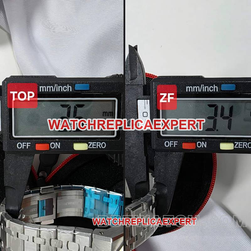 TOP and ZF factory Patek Philippe top collectible watches blue plate 15510 compare authentic difference