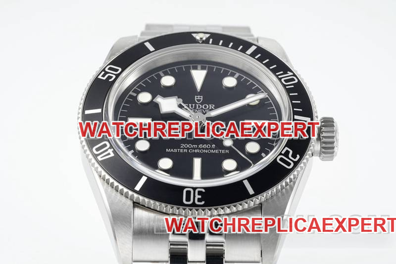 Tudor Watch ZF Factory Biwan Black Plate 41mm Steel Strap Model M7941A1 Front View