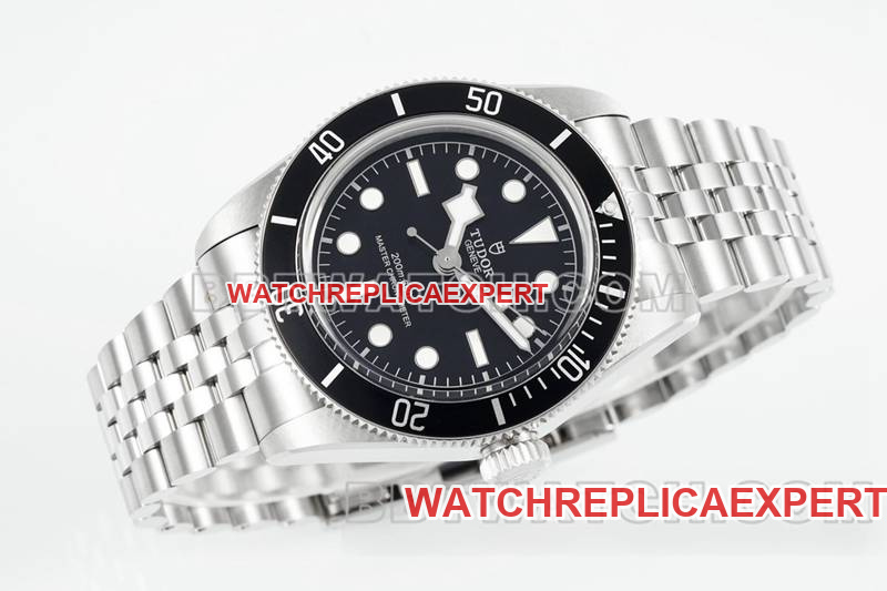 Tudor Watch ZF Factory Biwan Black Plate 41mm Steel Strap Model M7941A1 Front View