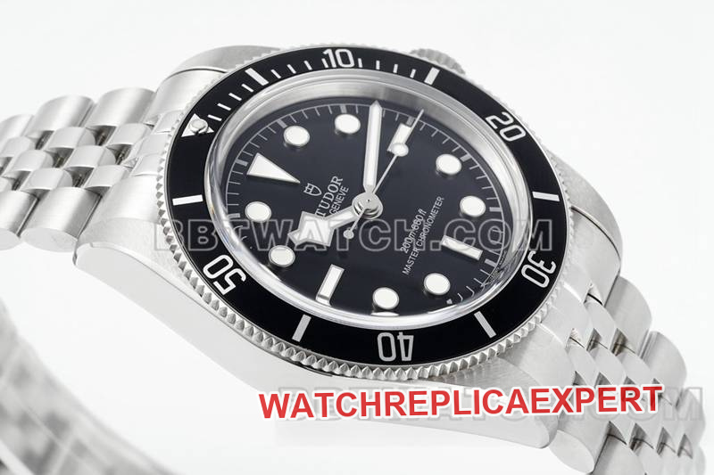 Tudor Watch ZF Factory Biwan Black Plate 41mm Steel Strap Model M7941A1 Front View