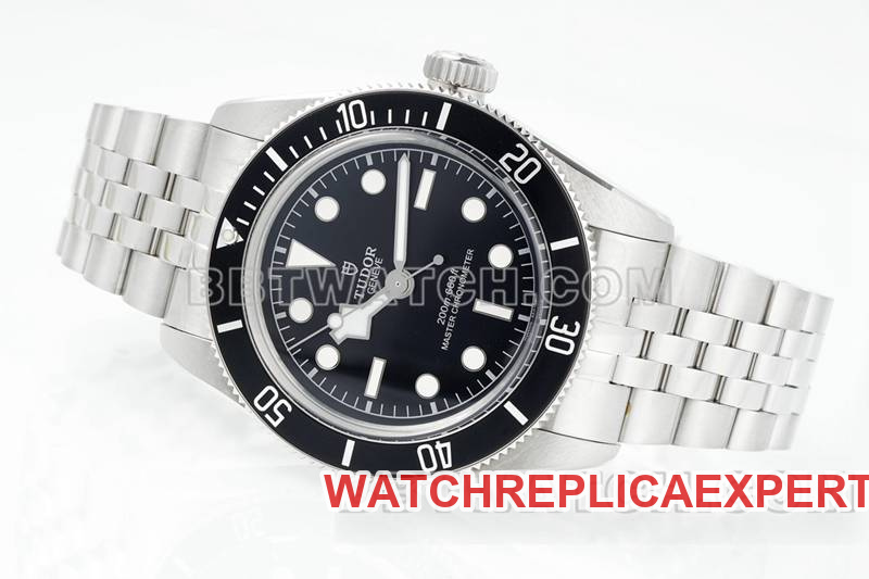 Tudor Watch ZF Factory Biwan Black Plate 41mm Steel Strap Model M7941A1 Front View