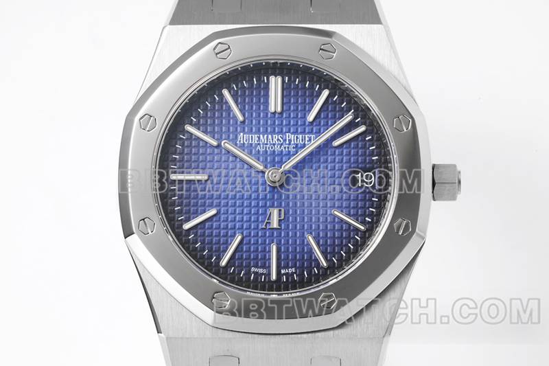 Audemars Piguet top collectible watches ZF Factory Royal Oak Smokey Blue Plate 2121 movement 15202 front real picture