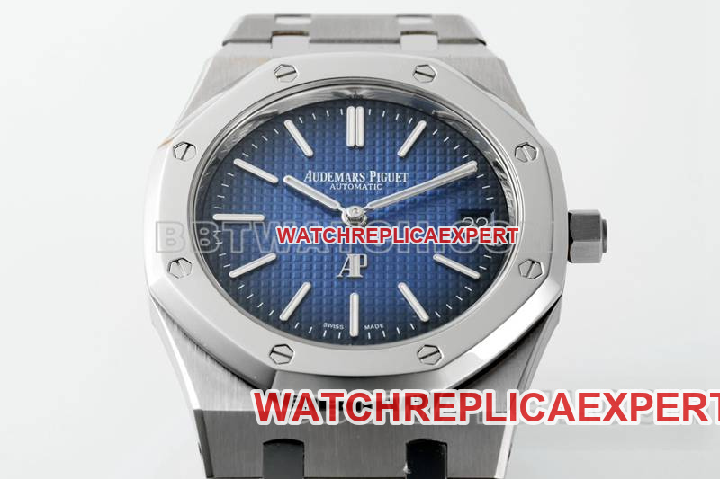 Audemars Piguet optimal collectible watches ZF Factory Royal Oak Blue Plate 2121 movement titanium 15202 front real picture