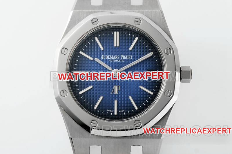 Audemars Piguet optimal collectible watches ZF Factory Royal Oak Blue Plate 2121 movement titanium 15202 front real picture