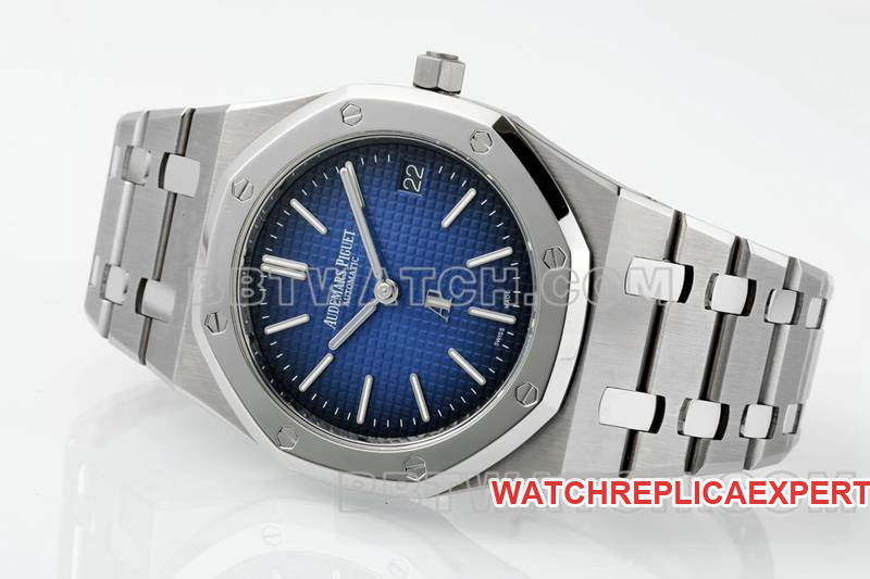 Audemars Piguet optimal collectible watches ZF Factory Royal Oak Blue Plate 2121 movement titanium 15202 front real picture