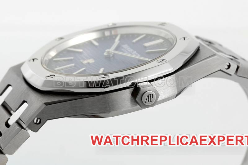 Audemars Piguet optimal collectible watches ZF Factory Royal Oak Blue Plate 2121 movement titanium 15202 side actual photo