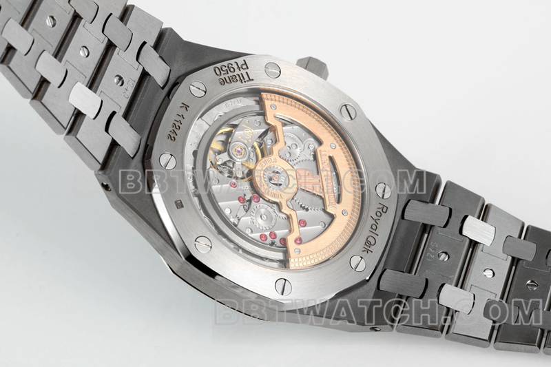 Audemars Piguet optimal collectible watches ZF Factory Royal Oak Blue Plate 2121 movement titanium 15202 back actual photo