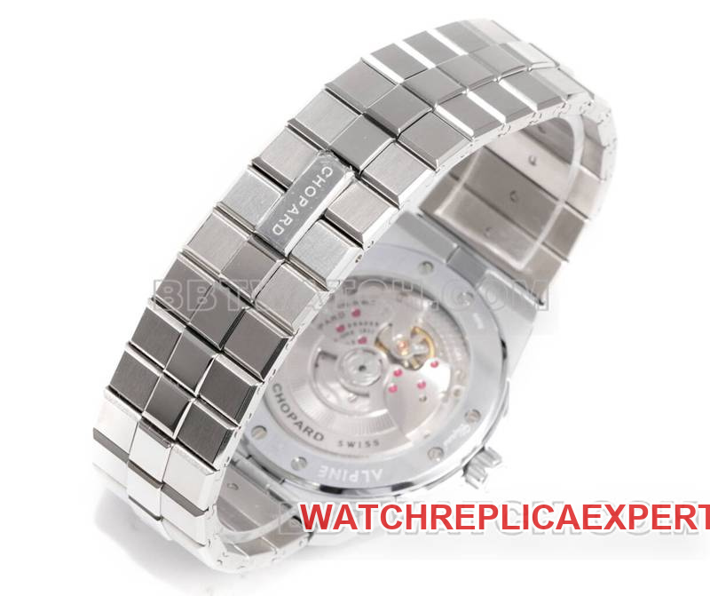 Chopard watch GH factory snow mountain proud wing 41mm blue dialsapphire crystaldiamond bezelsteel bracelet bracelet live photos