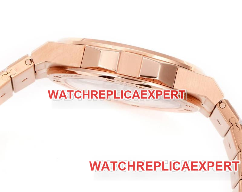 Chopard watch GH factory snow mountain proud wing 41mm rose gold plate sapphire crystal circle steel bracelet model side live photo