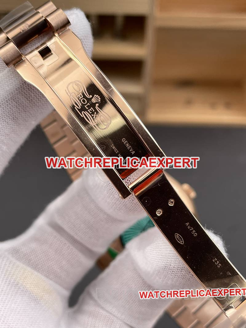 Rolex watch RC factory Day-Date40mmwhite dial3255rose goldsteel bracelet model clasplive photos