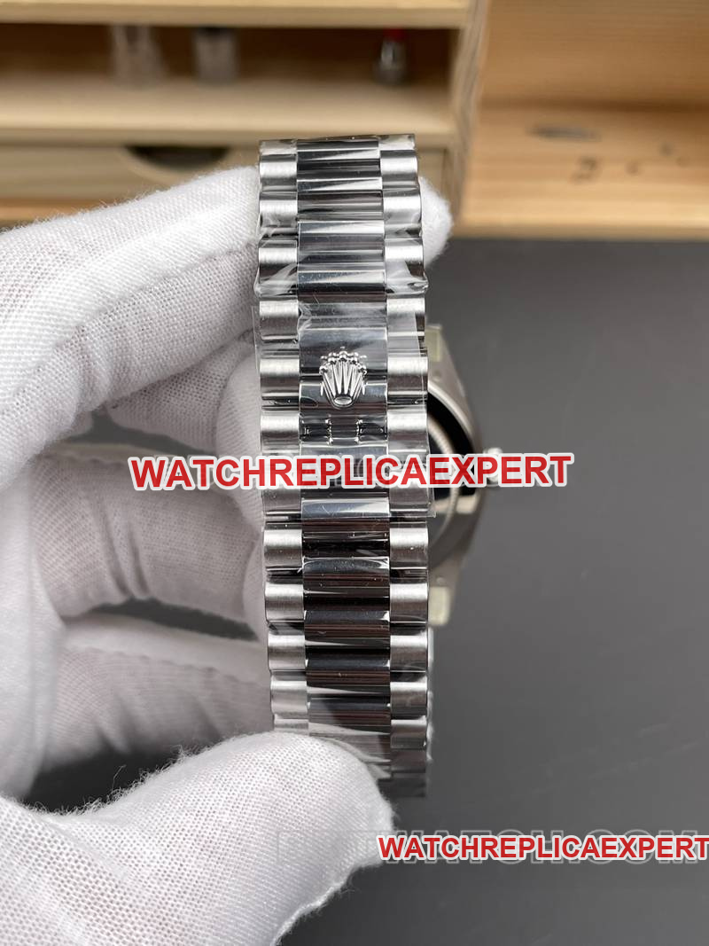 Rolex collectible watch RC factory Day-Date40mmwhite dial3255steel bracelet bracelet live photos