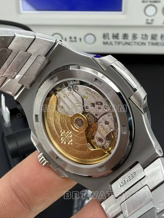Patek Philippe collectible watch DDF factory Nautilus40mmblue dial324 mechanical 5711caseback live photo