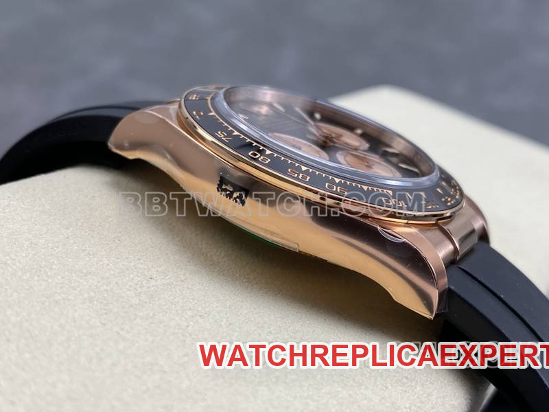 Rolextop-tier watch ARF FactoryDaytonablack dialrose gold4131 rubber style side live photo