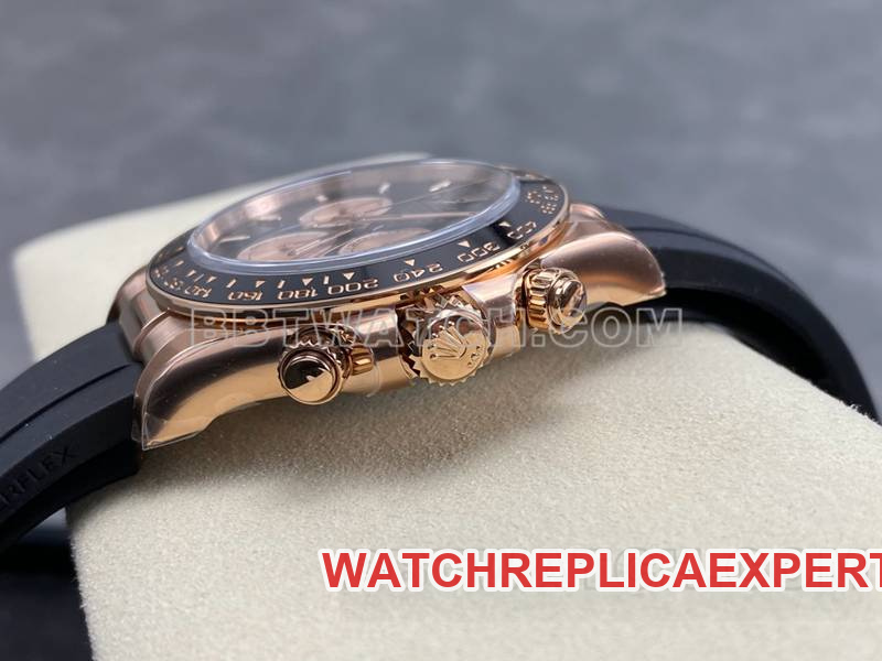 Rolextop-tier watch ARF FactoryDaytonablack dialrose gold4131 rubber style side live photo