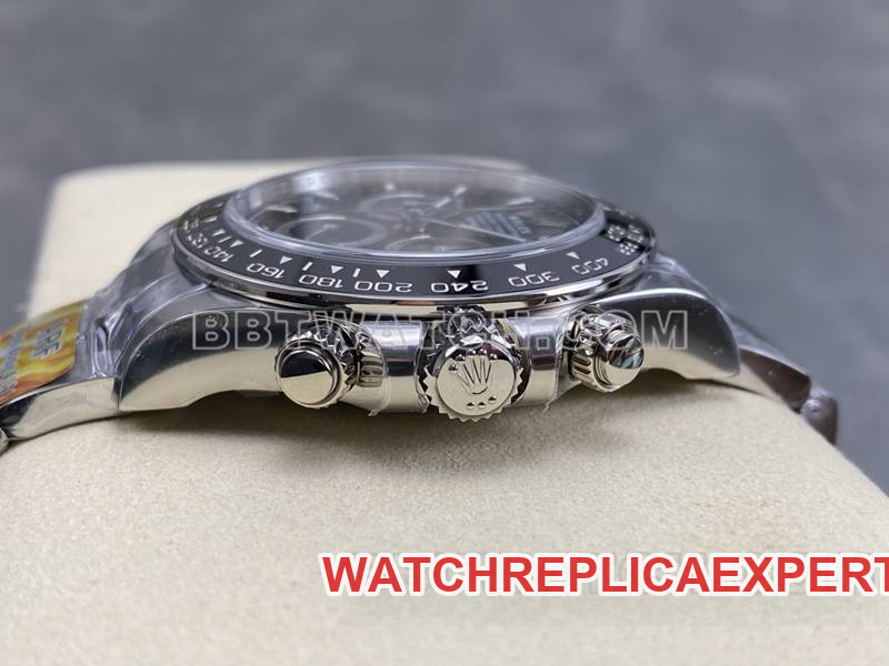 Rolex watch ARF factory Daytona black dial spade Daytona 4131 steel
