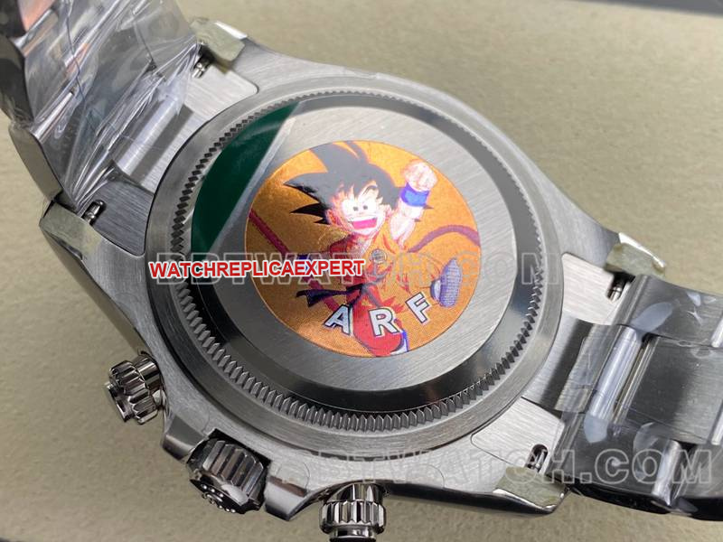 Rolex ARF Factory Daytona Black Dial Black Spade Daytona 4131 Steel Band Back Real Shot