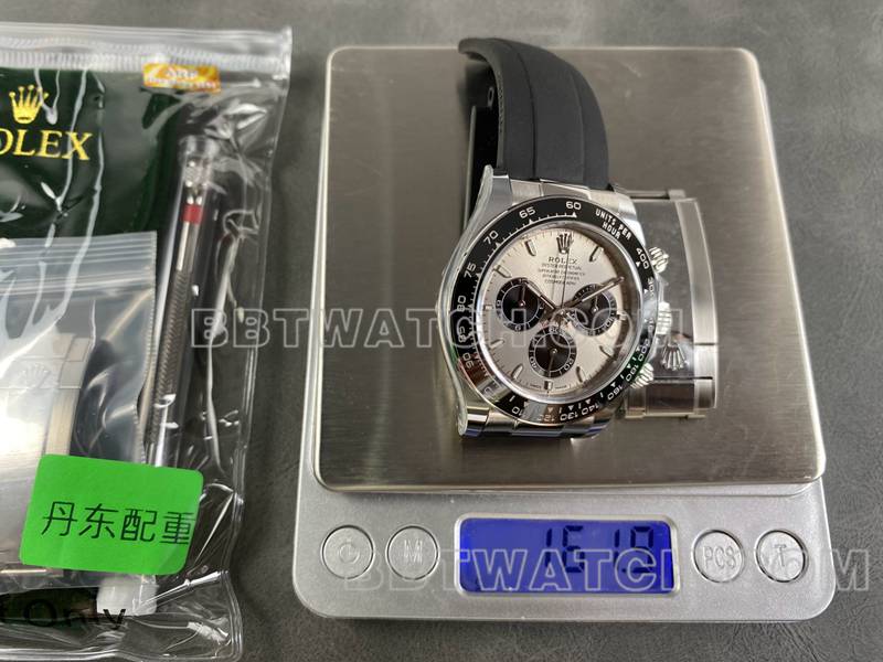 Rolex watch ARF FactoryDaytona gray plate 4131 rubber model front live photo