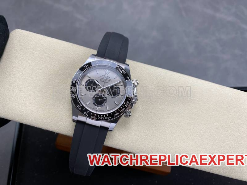 Rolex watch ARF FactoryDaytona gray plate 4131 rubber model front live photo