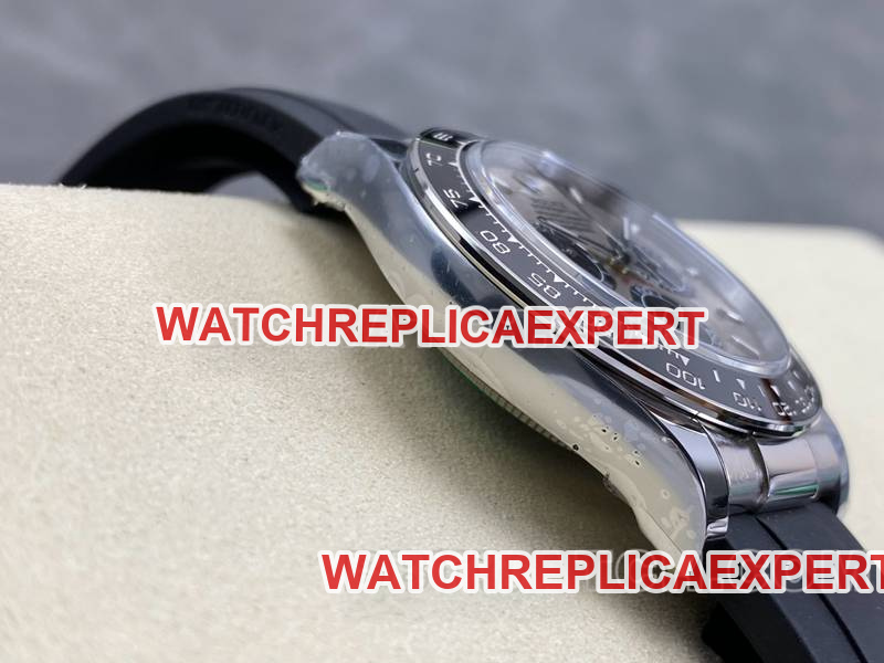 Rolex watch ARF FactoryDaytona gray plate 4131 rubber model side live photo