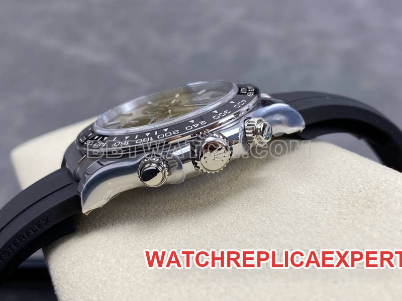 Rolex watch ARF FactoryDaytona gray plate 4131 rubber model side live photo