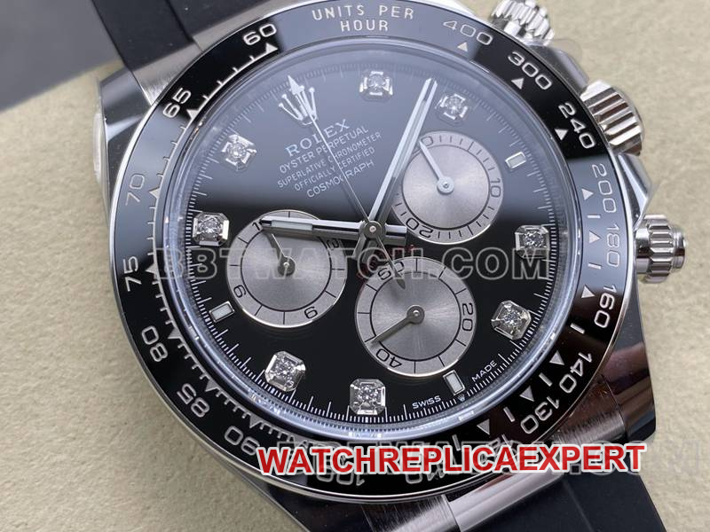 Rolex collectible watch ARF FactoryDaytonablack dial4131 rubber model front live photo