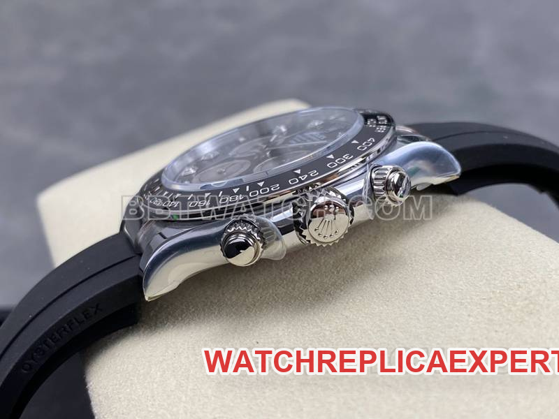 Rolex collectible watch ARF FactoryDaytonablack dial4131 rubber model side live photo