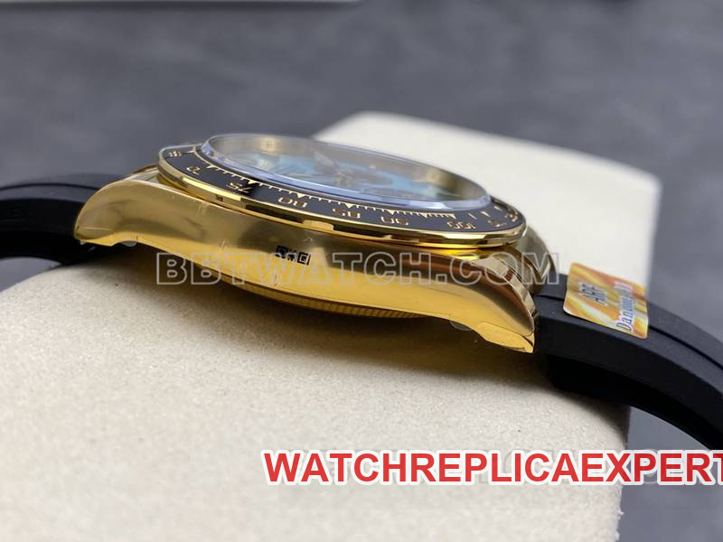 Rolextop-tier watch ARF FactoryDaytonablue dialyellow gold4131 rubber style side live photo