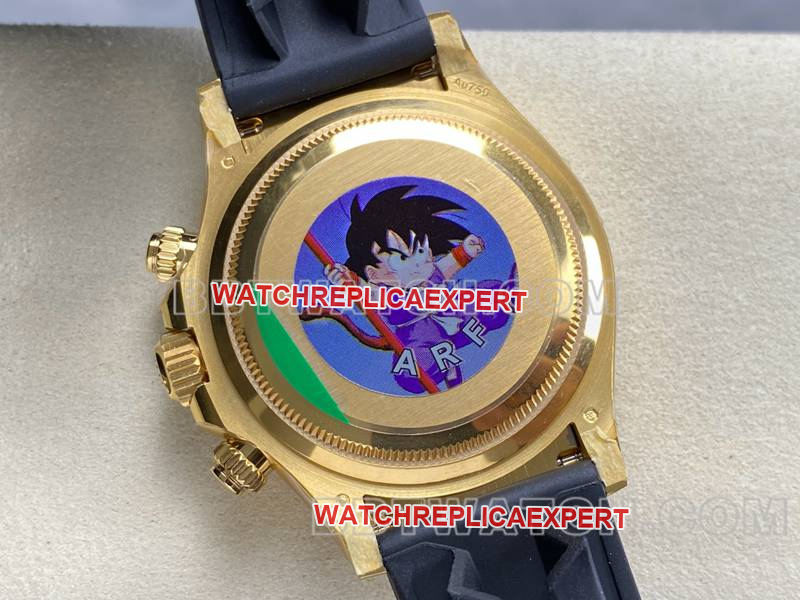 Rolextop-tier watch ARF FactoryDaytonablue dialyellow gold4131 rubber caseback live photo