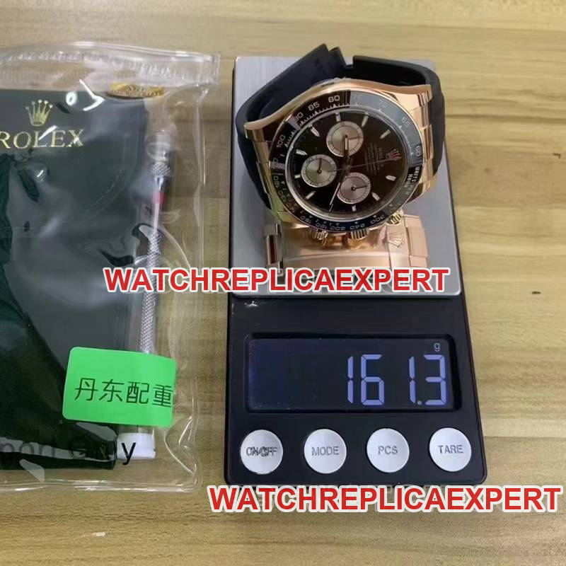 Rolex collectible watch ARF FactoryDaytona4131 rubber model weight live photos