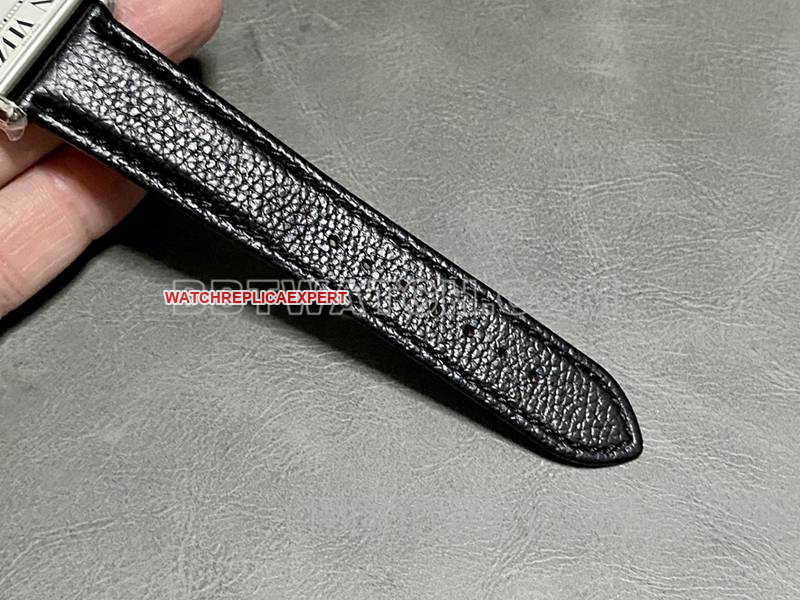 Cartier1:1replica watch DR factory tank white square dialleather strap model braceletlive photos
