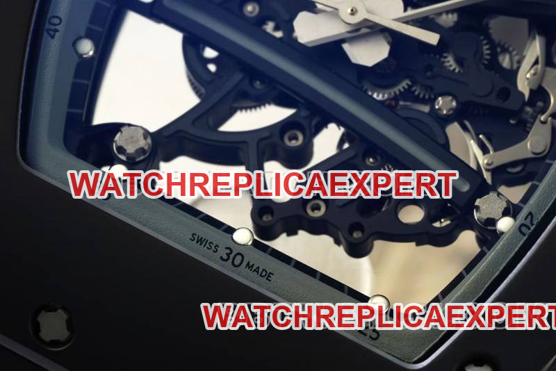 Richard Mille watch R factory hollow plate white rubber model RM061front live photo