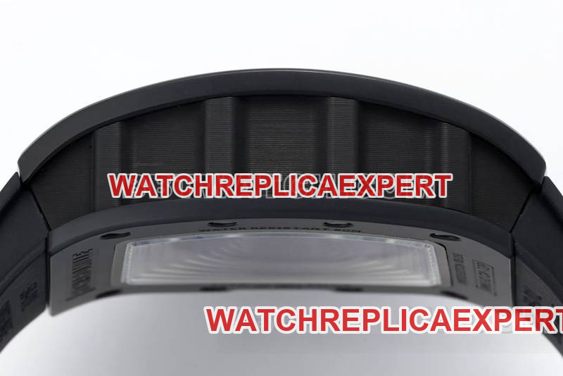 Richard Mille watch R factory hollow plate white rubber model RM061side live photo