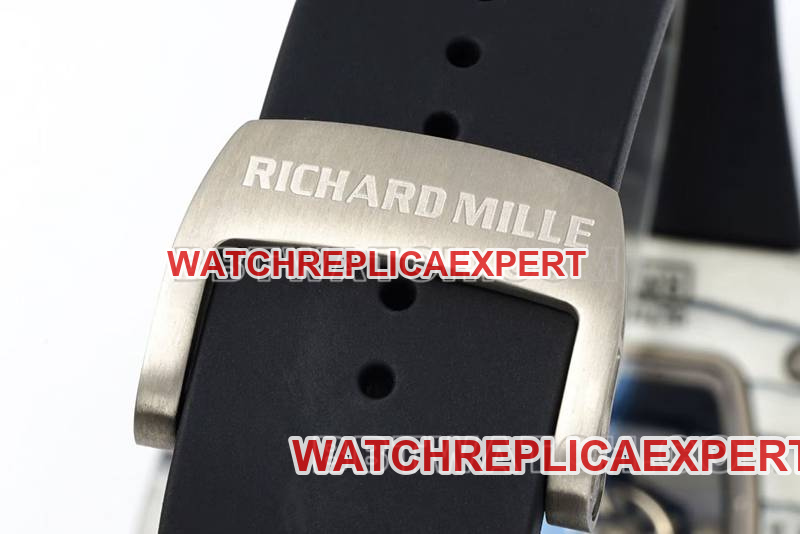 Richard Mille collectible watch R factory hollow plate white case black rubber model RM061braceletlive photos