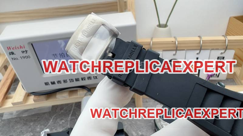 Richard Mille collectible watch R factory hollow plate black rubber model RM055clasplive photos