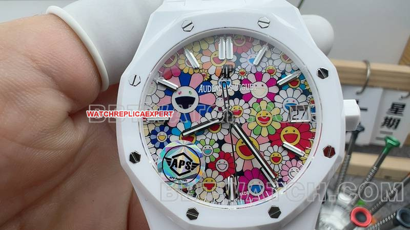 Audemars Piguet Watch APS Factory Royal Oak Sun Face Steel Bracelet Front Live Photo