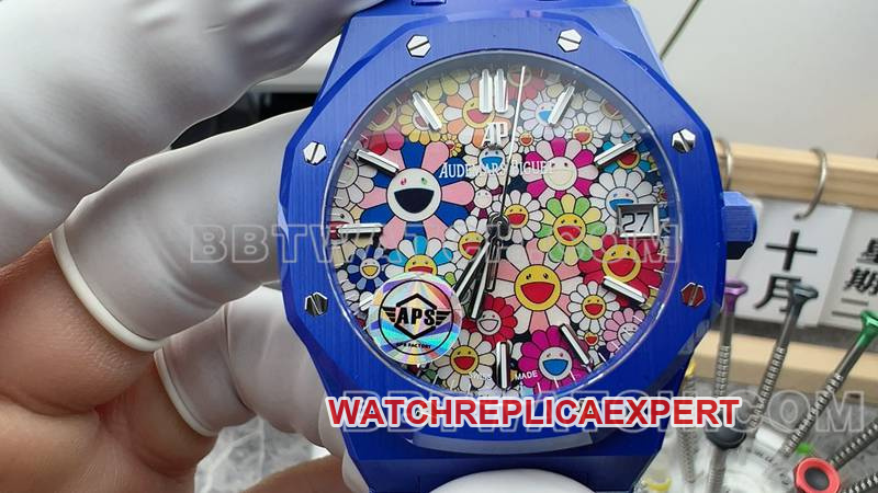 Audemars Piguet Watch APS Factory Royal Oak Sun Face Steel Bracelet Front Live Photo