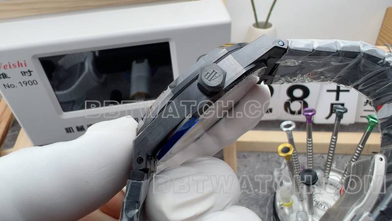 Audemars Piguet Watch APS Factory Royal Oak Sun Face Steel Bracelet Model Side Live Photo