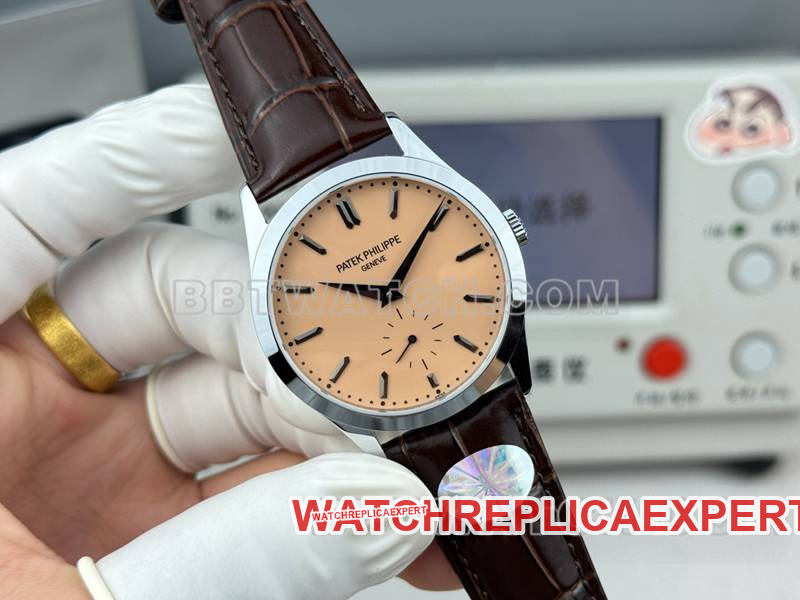 Patek Philippetop-tier watch SDF factory classic rose gold plate 39mmleather strap model front live photo