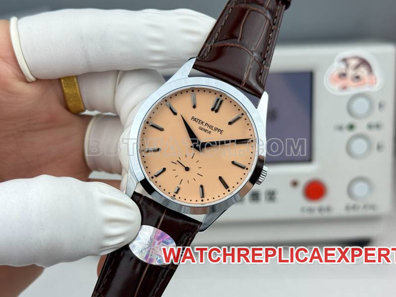 Patek Philippetop-tier watch SDF factory classic rose gold plate 39mmleather strap model front live photo