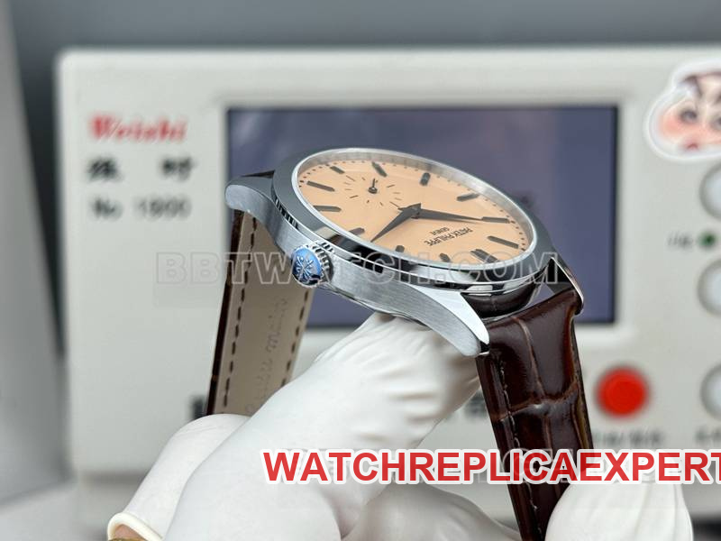 Patek Philippetop-tier watch SDF factory classic rose gold plate 39mmleather strap model side live photo